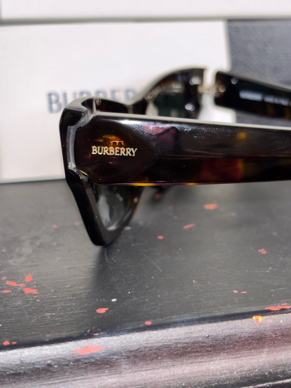 Burberry BE4441U Tortoise Sunglasses and Case NIB - Picture 2 of 7